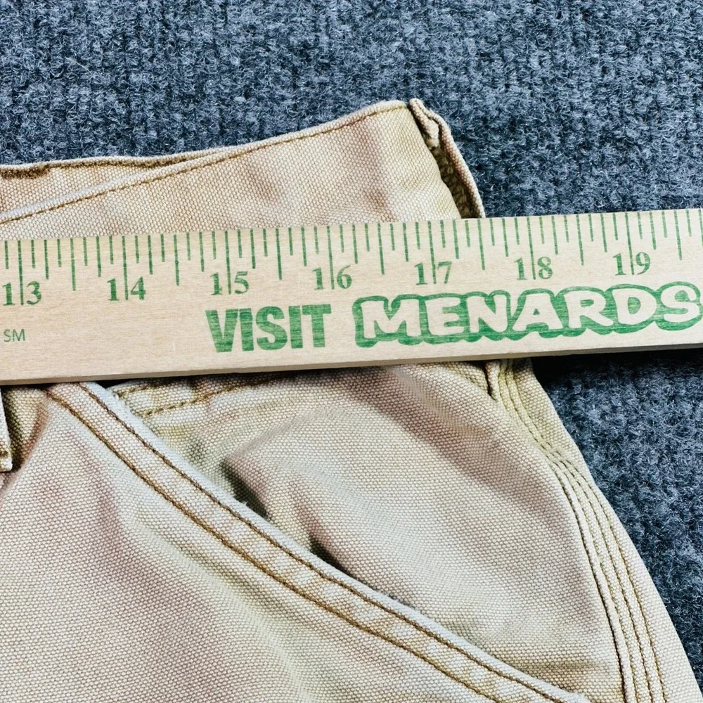 Levis 550 Double Knee Canvas Jeans Men 36x29 Brown Carpenter Relaxed Vintage Y2K